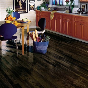 Bruce Dundee Strip 2 1 4 Oak Espresso, Espresso Hardwood Floors Living Room