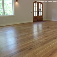 French Oak Unfinished Engineered Wood Flooring by Hurst Hardwoods - completed installation with natural finish on sale at wholesale prices by Reserve Hardwood Flooring