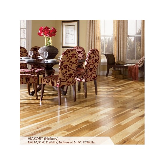 Somerset Character Collection Plank 3 1/4&quot; Solid Hickory Saddle Hardwood Flooring