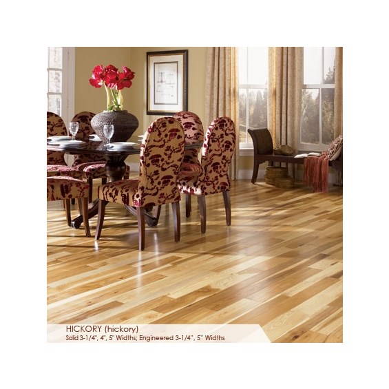 Somerset Character Collection Plank 4&quot; Solid Hickory Hardwood Flooring