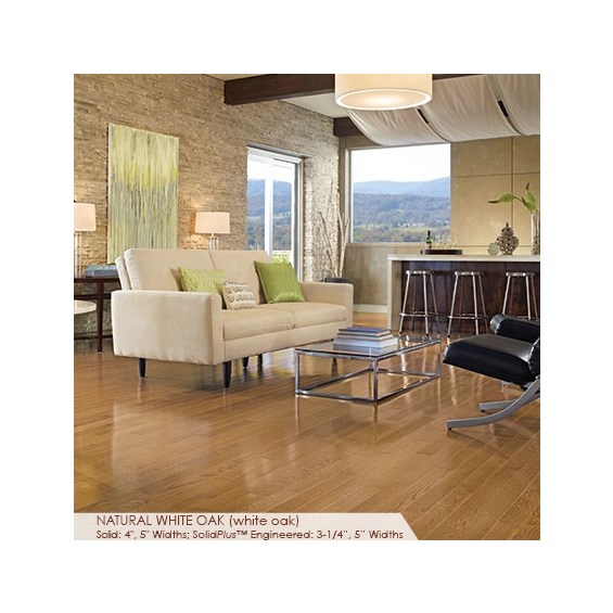 Somerset Color Collection Plank 3 1/4&quot; Engineered White Oak Natural Hardwood Flooring