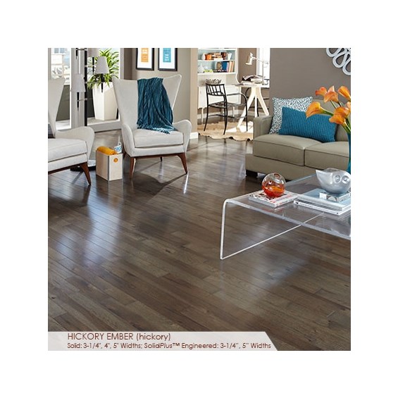 Somerset Character Collection Plank 3 1/4&quot; Engineered Hickory Ember Hardwood Flooring