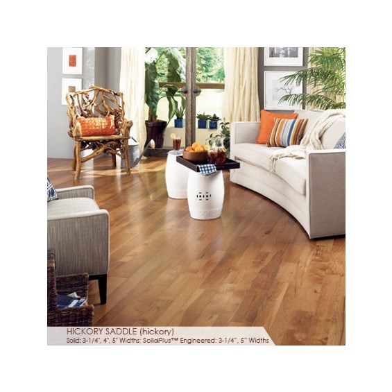 Somerset Character Collection Plank 3 1/4&quot; Engineered Hickory Saddle Hardwood Flooring