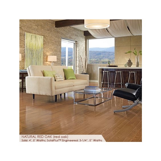 Somerset Color Collection Plank 3 1/4&quot; Engineered Red Oak Natural Hardwood Flooring