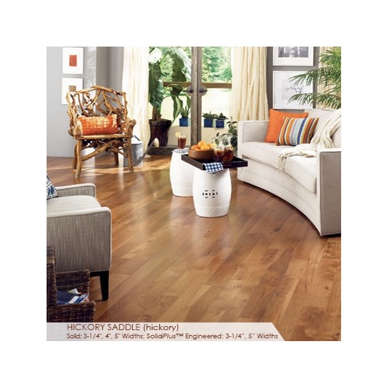 Somerset Character Collection Plank 5&quot; Engineered Hickory Saddle Hardwood Flooring