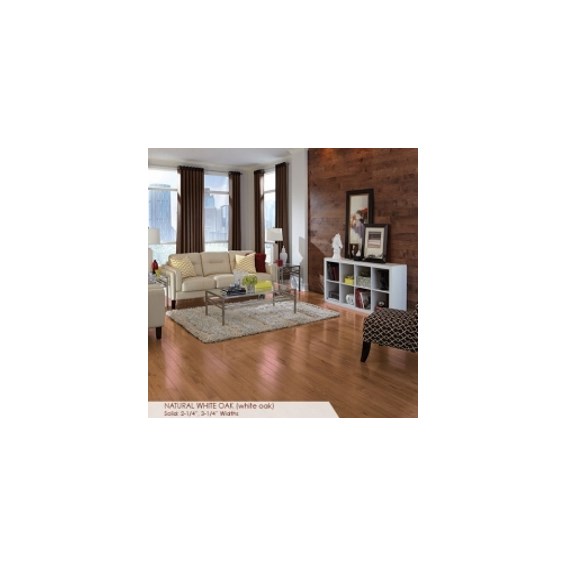 Somerset Color Collection Strip 2 1/4&quot; Solid  White Oak Natural Hardwood Flooring