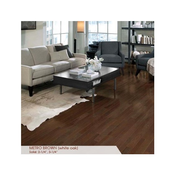 Somerset Homestyle Collection 2 1/4&quot; Solid Metro Brown Hardwood Flooring