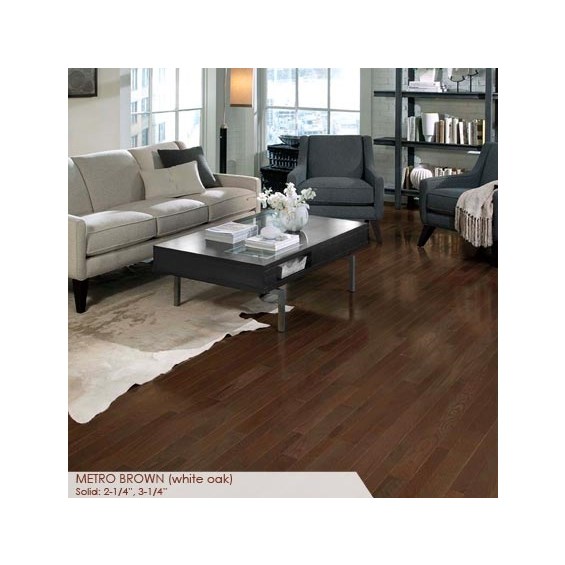 Somerset Homestyle Collection 3 1/4&quot; Solid Metro Brown Hardwood Flooring