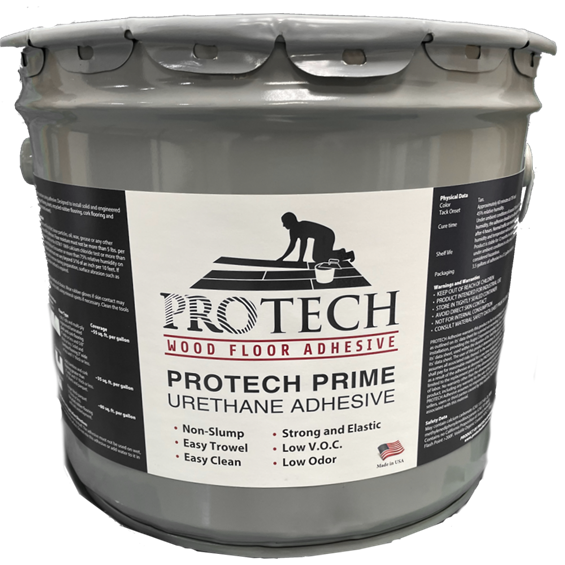 PROTECH Prime urethane adhesive for wood floor installations on sale at Reserve Hardwood Flooring