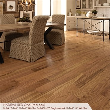 Somerset Classic Collection Strip 2 1/4&quot; Solid Red Oak Natural Hardwood Flooring