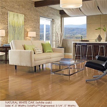 Somerset Color Collection Plank 3 1/4&quot; Engineered White Oak Natural Hardwood Flooring