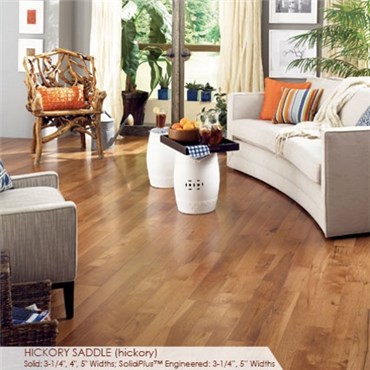 Somerset Character Collection Plank 3 1/4&quot; Engineered Hickory Saddle Hardwood Flooring
