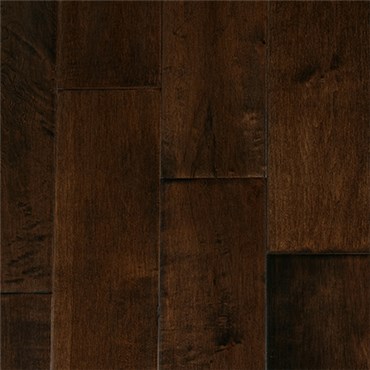 Garrison II Distressed 5&quot; Maple Espresso Hardwood Flooring