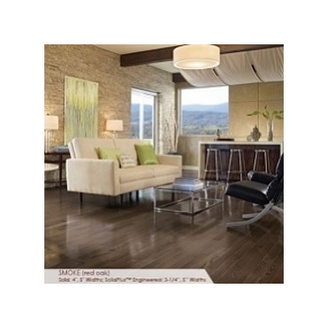 Somerset Color Collection Plank 4&quot; Solid  Smoke Hardwood Flooring