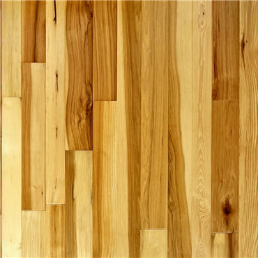 Mixed Width Hickory Natural Prefinished Solid Wood Floor on sale at wholesale prices by Reserve Hardwood Flooring