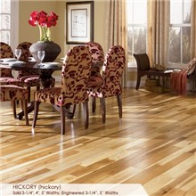 Somerset Character Collection Plank 3 1/4" Solid Hickory Saddle Hardwood Flooring