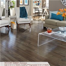 Somerset Character Collection Plank 4" Solid Hickory Ember Hardwood Flooring
