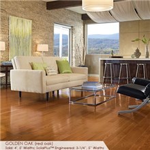 Somerset Color Collection Plank 3 1/4" Engineered Oak Golden Hardwood Flooring