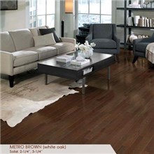 Somerset Homestyle Collection 2 1/4" Solid Metro Brown Hardwood Flooring