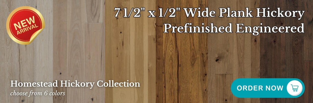 Prefinished Engineered Hickory Hardwood Flooring