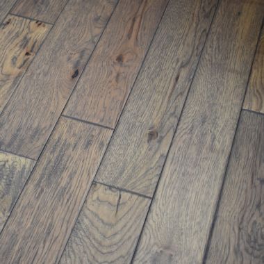 Hand Scraped Hickory Greystone Stair Risers