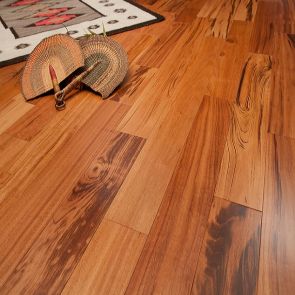 3" x 5/8" Tigerwood Premium Unfinished Engineered