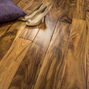 4 3/4" x 1/2" Acacia Hand Scraped Prefinished Engineered