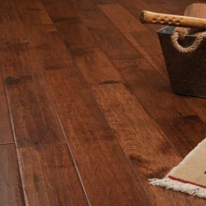 Mixed Width 3 1/4"|4"|6" x 3/4" Hickory Hand Scraped Prefinished Solid Jackson Hole