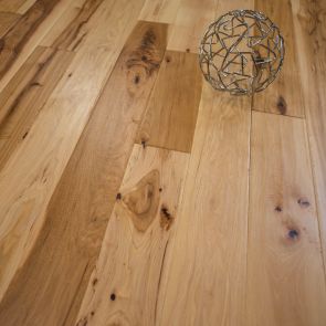 6" x 3/4" Hickory Hand Scraped Prefinished Solid Natural Wood Floors