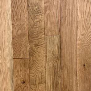 3 1/4" x 3/4" White Oak Character Natural Wirebrushed Prefinished Solid